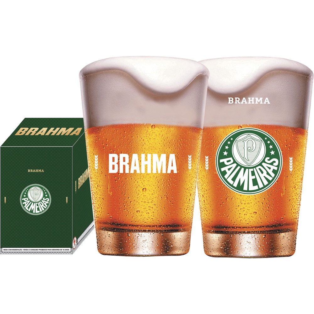 Copo Licenciado Palmeiras Para Cerveja E Chopp Brahma Ml Shopee Brasil