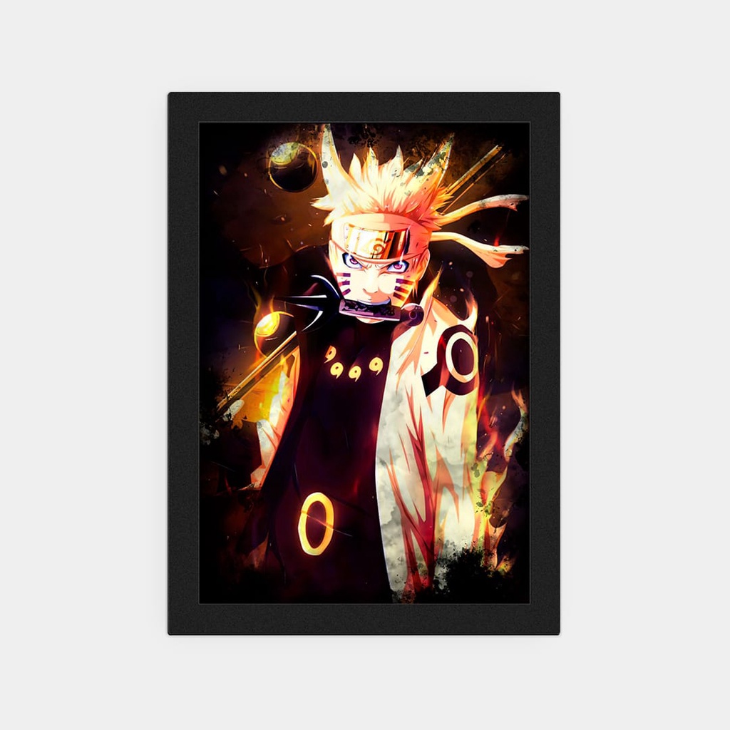 Quadro Decorativo Naruto Dos 7 Caminhos Mdf 27x20cm Shopee Brasil