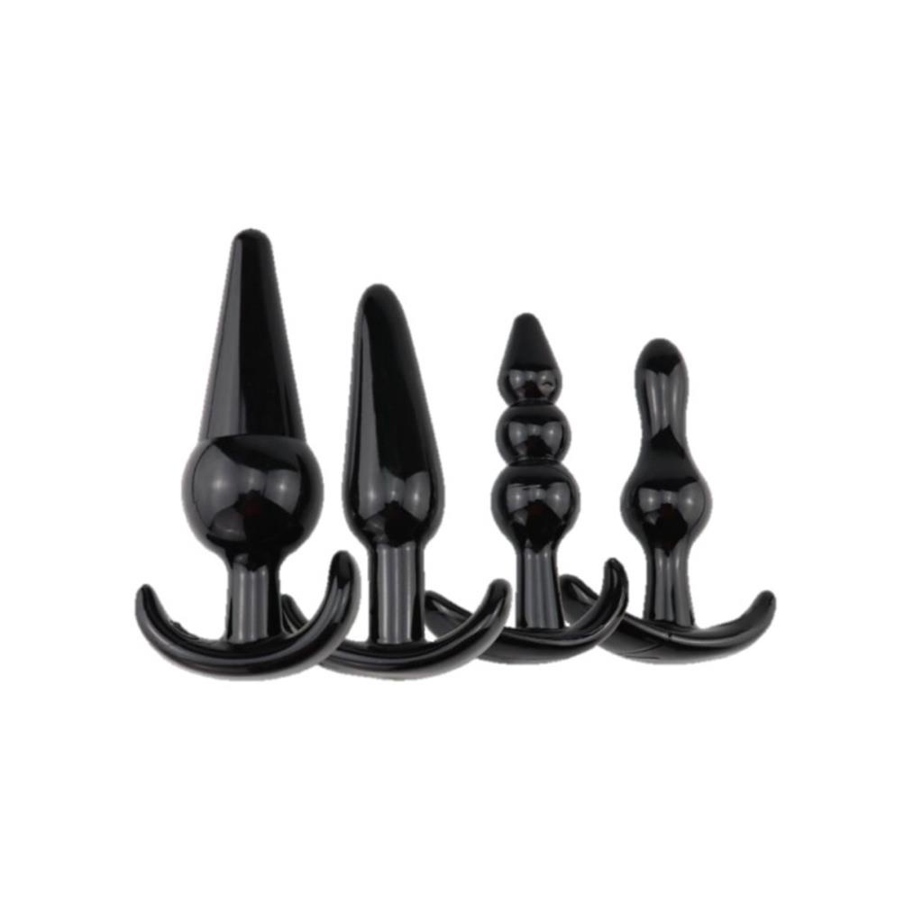 Plug Anal Silicone Kit Escalonado 4 Unidades Pompoarismo Vaginal