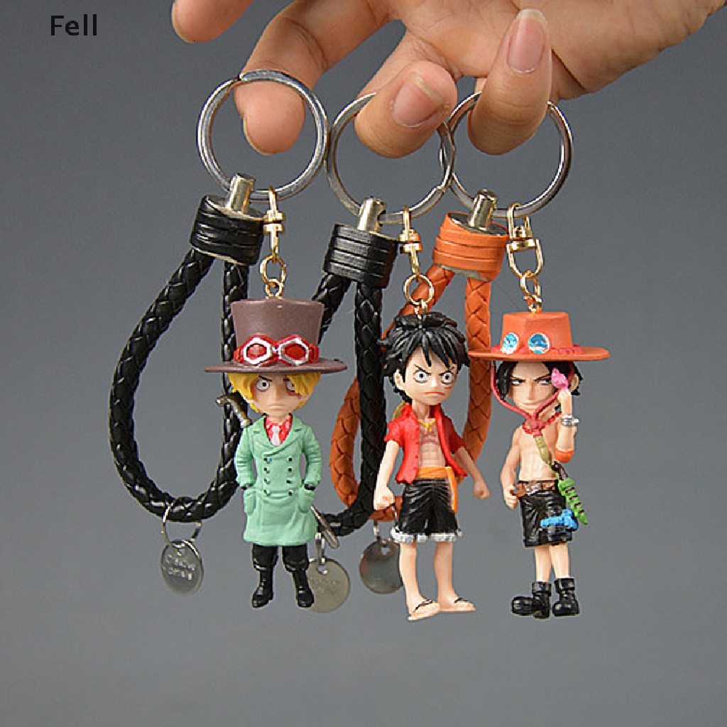 Chaveiro Action One Piece Keychain D Pvc Luffy Zoro Sanji Figura