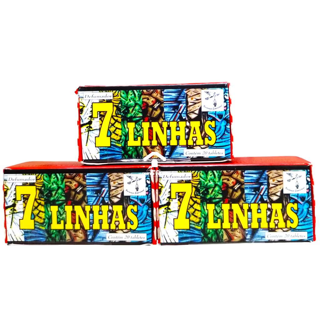 Caixas De Incenso Defumador Natural Sete Linhas Shopee Brasil