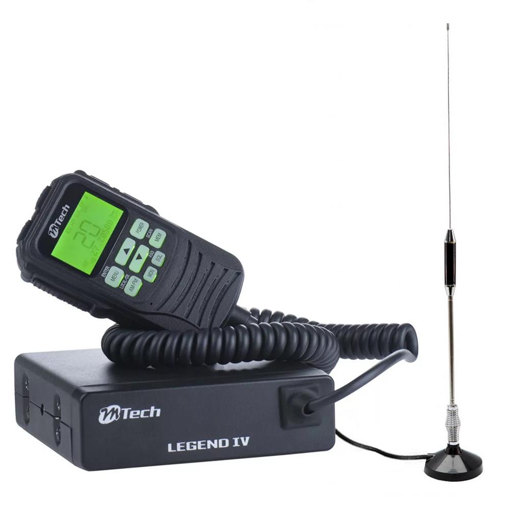 Radio Amador Px Legend Iv 40 Canais Antena Cb20 Am Fm Ptt Caminhonete