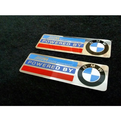 Emblema Metal Powered By Bmw Motorsport Alta Qualidade Shopee Brasil