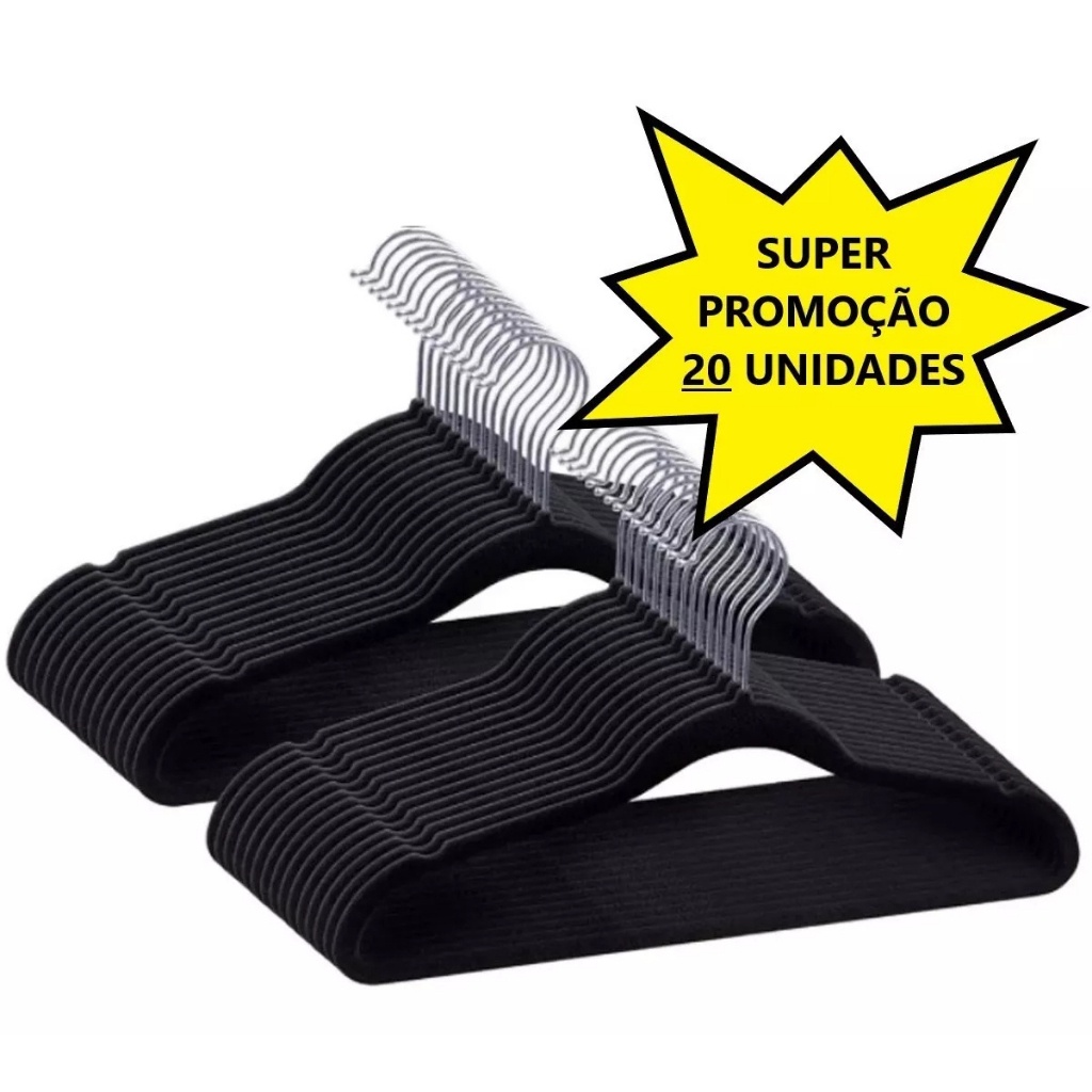 20 Cabides De Veludo Slim Ultra Finos Antideslizante Shopee Brasil