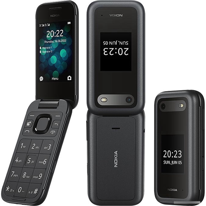 Celular Idosos Nokia Flip G Dual Chip Es Grandes Shopee Brasil