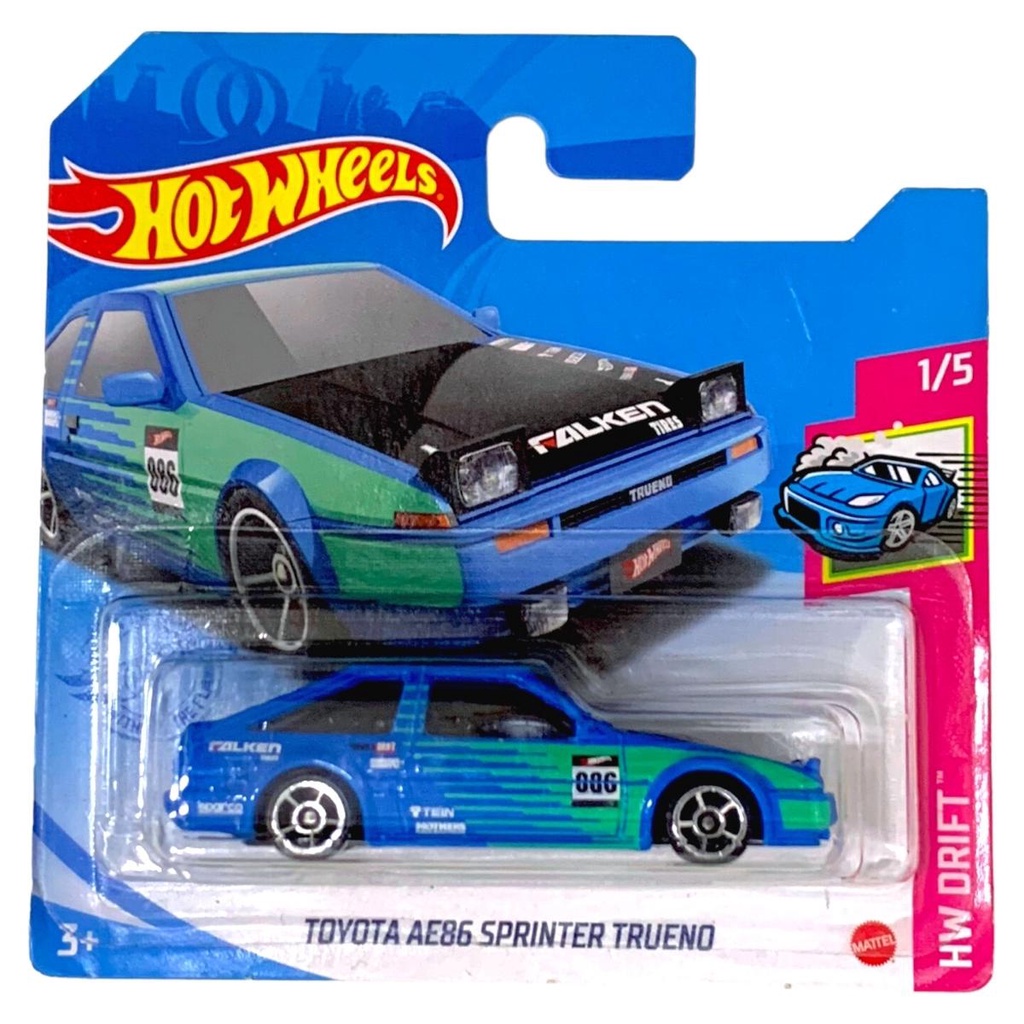 Miniatura Carro Hot Wheels Toyota AE86 Sprinter Trueno Falken HW