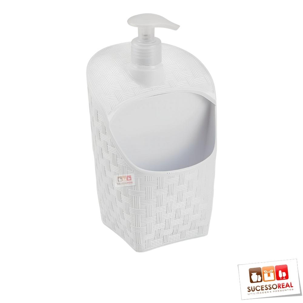 Dispenser Porta Detergente E Esponja Em Ml Bucha Rattan Shopee