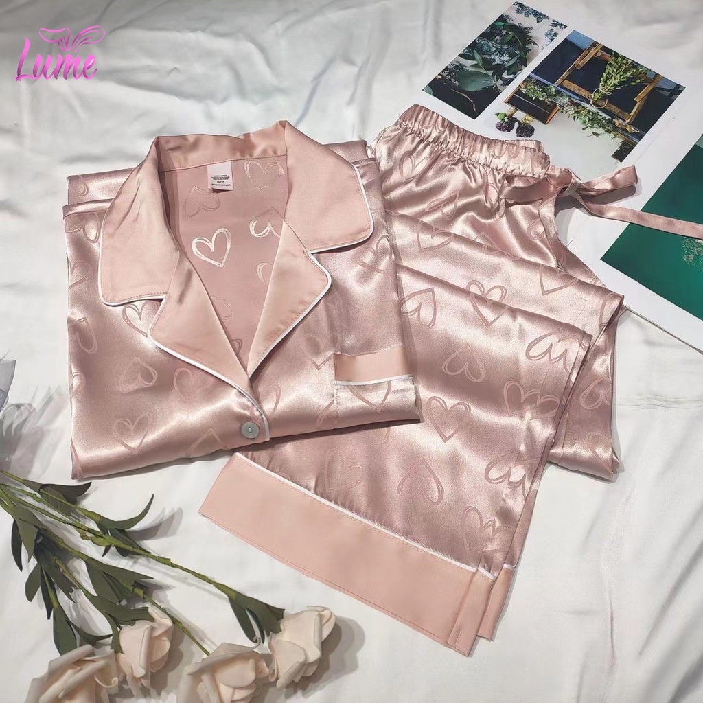 Pijamas Sexy Conjunto De Lingerie Seda Satin Sleepwear Terno Nighties