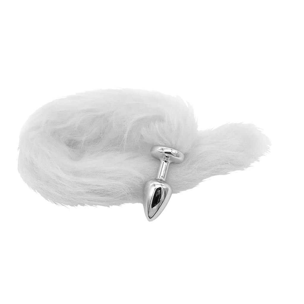 Plug Anal Rabo Branco Linha Less Hard Shopee Brasil