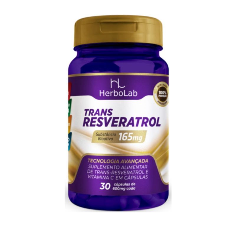 Trans Resveratrol C Psulas Mg Herbolab Shopee Brasil