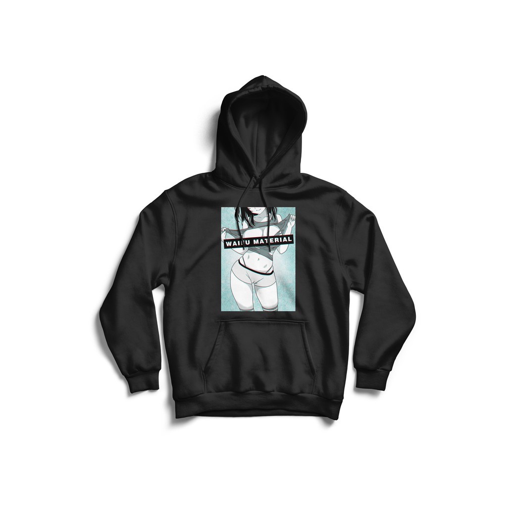 Moletom Blusa Hentai Waifu Material Sexy Anime Casaco Svision Shopee