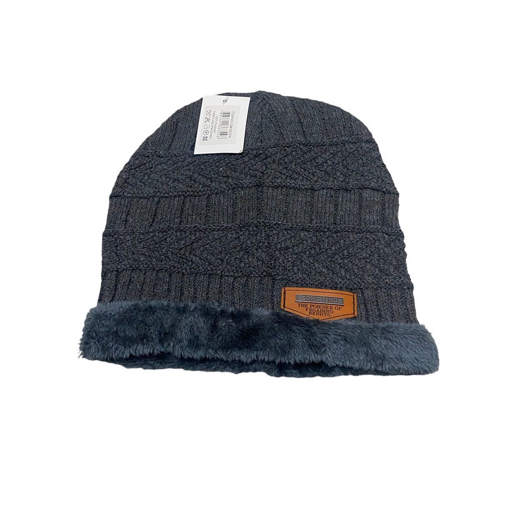 Gorro Touca De Inverno Grossa Unissex Forrada L Quentinha Trico