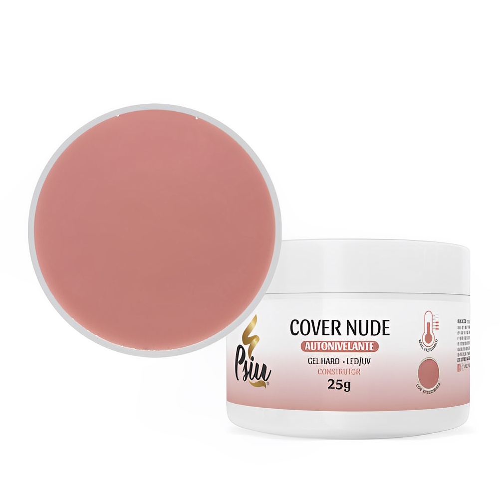 Gel Psiu Unha Cover Nude Hard 25 GR Autonivelante Shopee Brasil