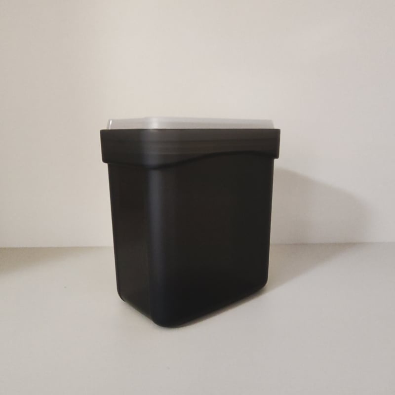 Tupperware Organizador Retangular Ml Preto Shopee Brasil