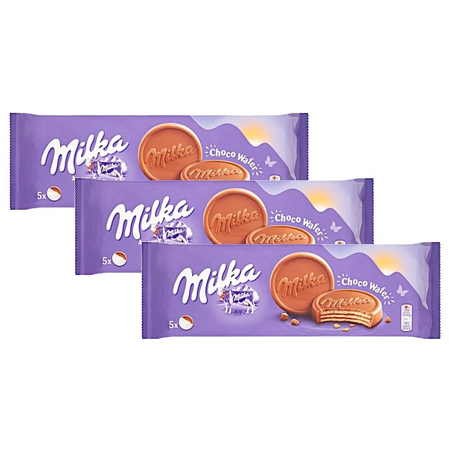 Kit Biscoito De Chocolate Milka Chocowafer G Shopee Brasil