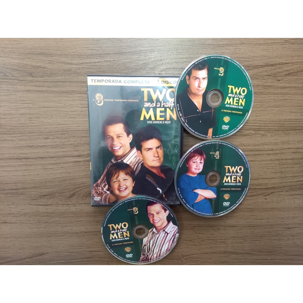 Box Dvd Two And A Half Men Terceira Temporada Original Shopee Brasil