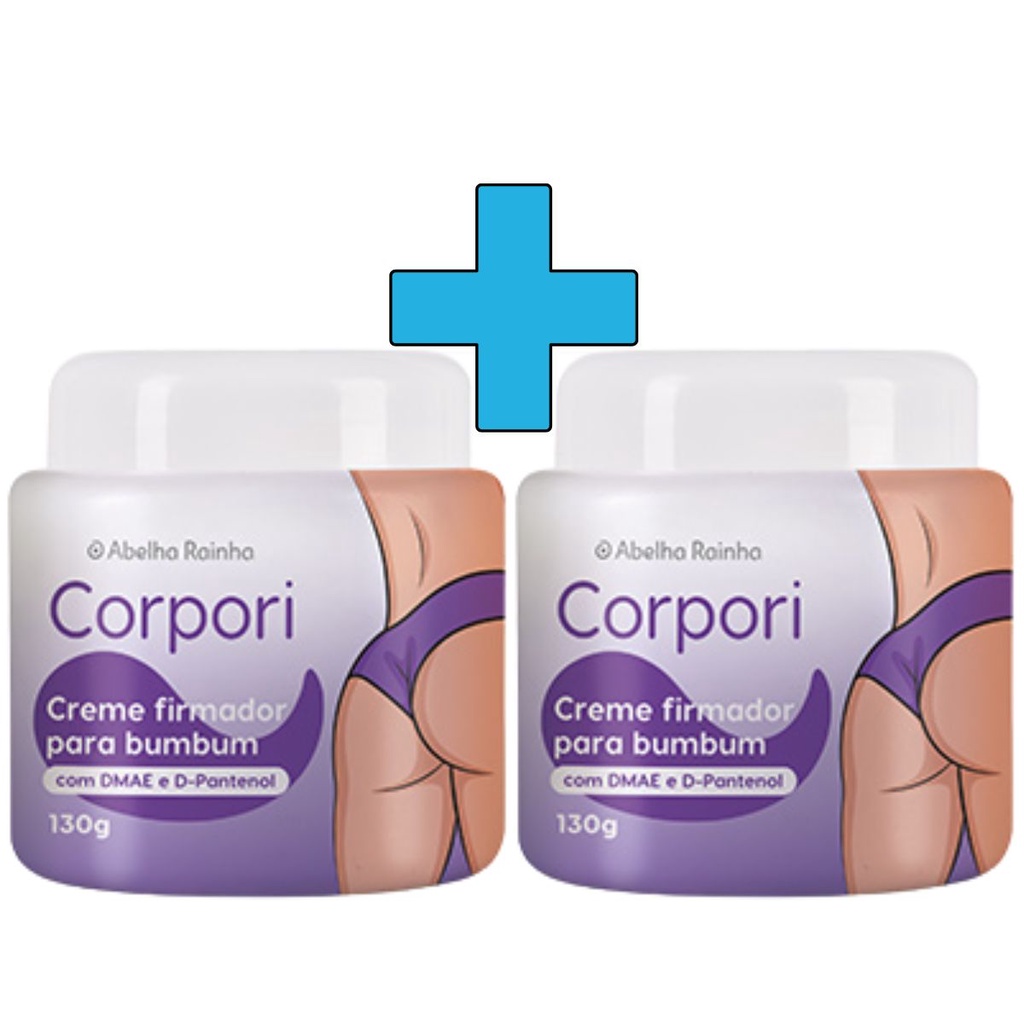 KIT 2 Creme Firmador Para Bumbum DMAE E D Pantenol Corpori Abelha