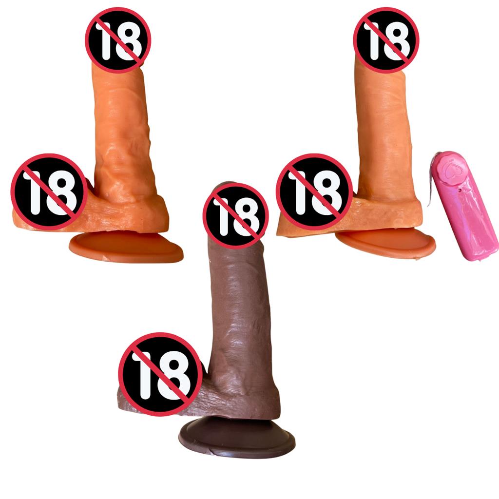 Consolo Peniano Dildo Macio Ventosa 16x4cm 3 Modelos Penis Realista