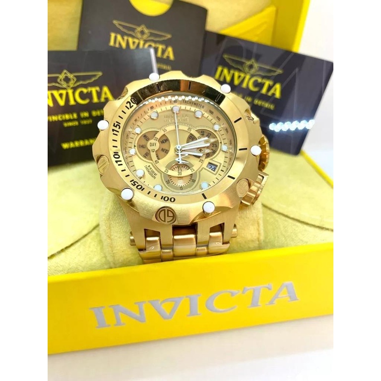 Relogio Invicta Hybrid Venom Original Banhado Ouro 18k Shopee Brasil