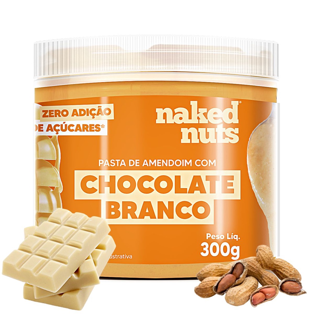 Pasta De Amendoim Naked Nuts Chocolate Branco G Shopee Brasil