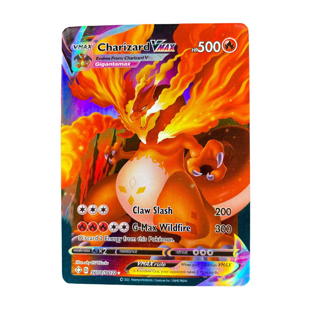 Carta Pokemon Charizard Vmax Hp Shopee Brasil