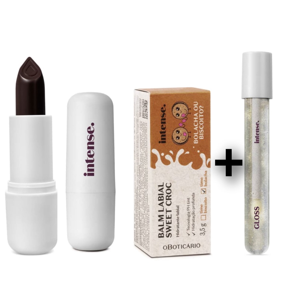 Combo Biscoito Ou Bolacha Balm Labial Gloss Labial Crocante Shopee Brasil