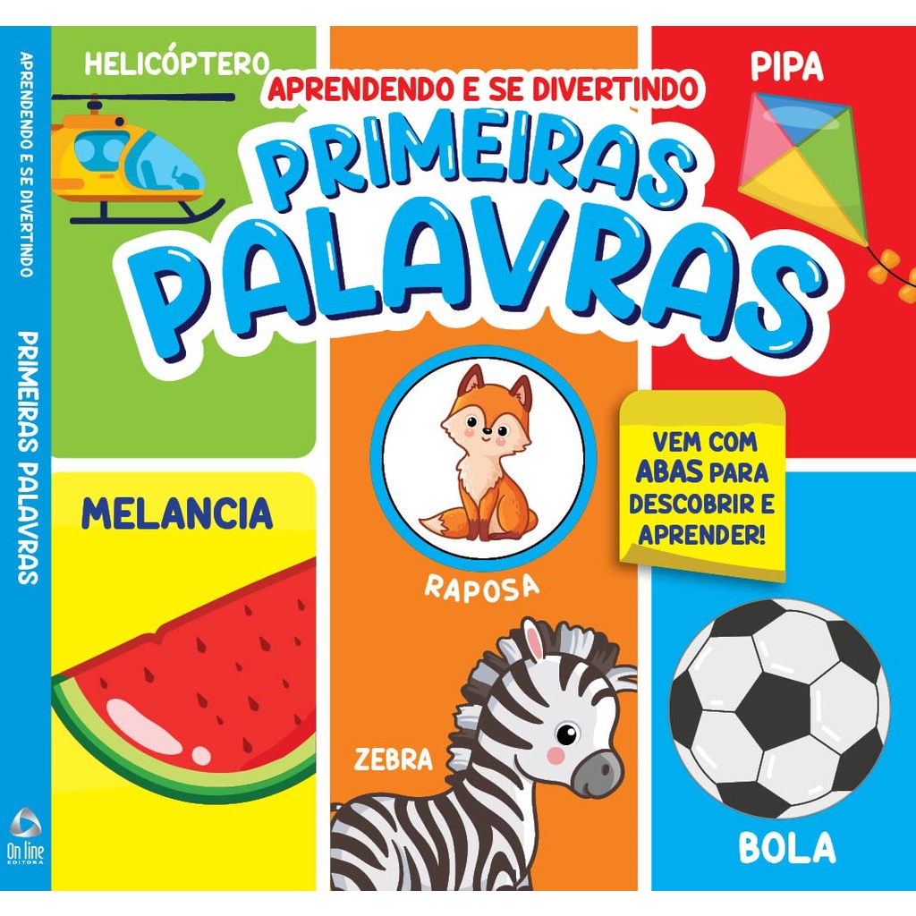 Livro Aprendendo E Se Divertindo Primeiras Palavras Capa Dura