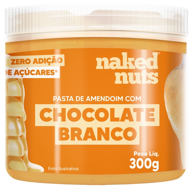 Pasta De Amendoim Chocolate Branco G Naked Nuts Penaut Butter