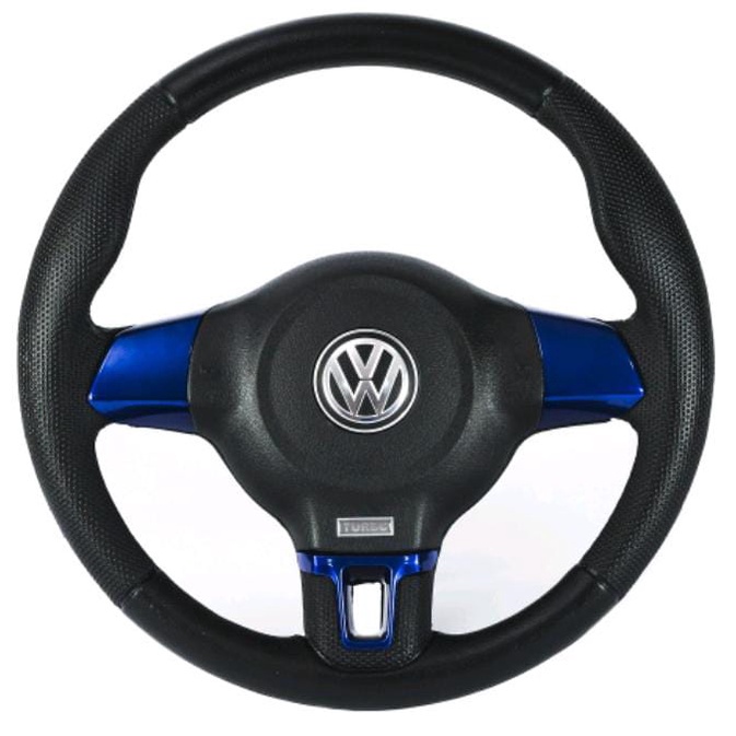 Volante Esportivo Jetta AZUL Gol Parati Saveiro G2 G3 G4 Cubo VW