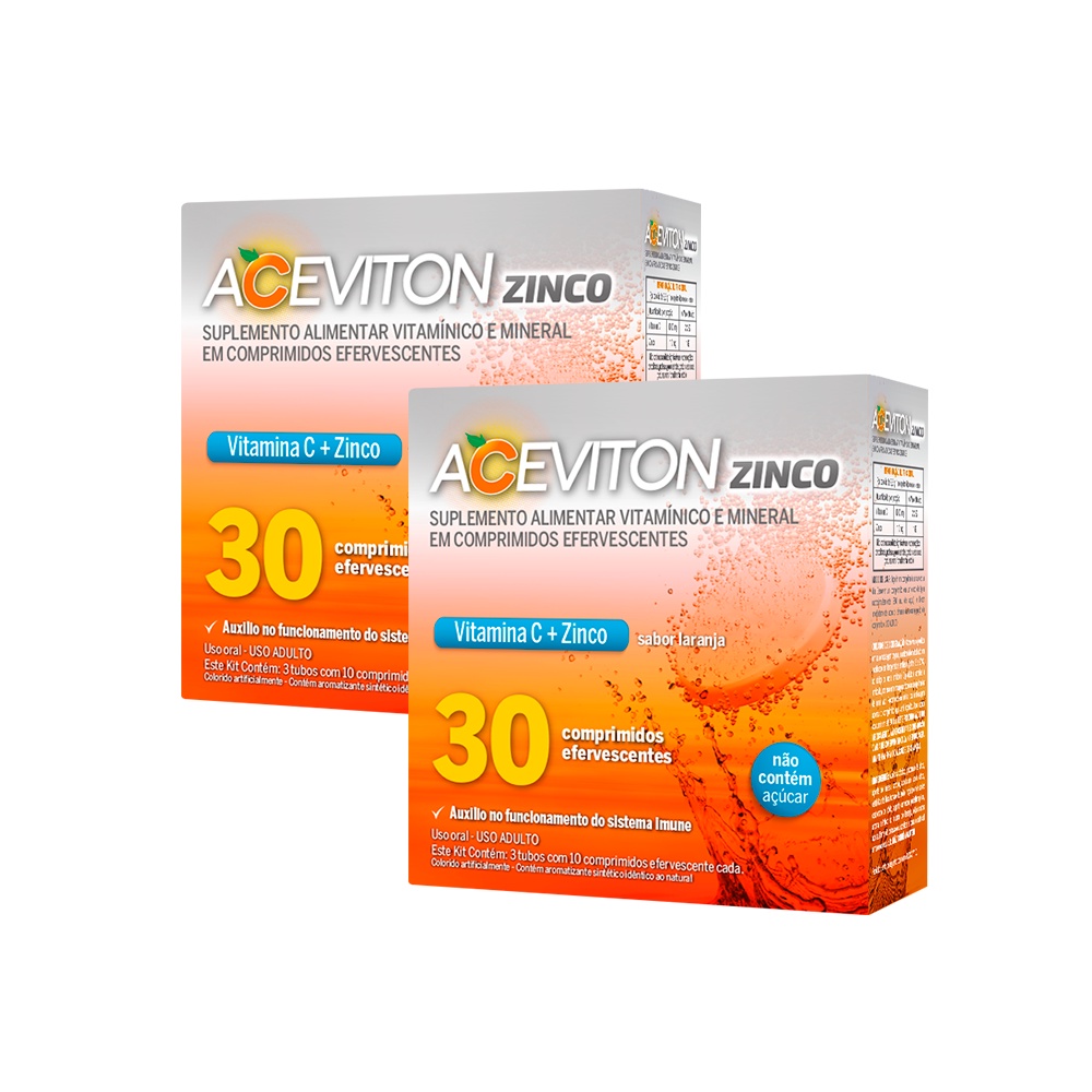 Vitamina C Aceviton E Zinco 60 Comprimidos Efervescentes Shopee Brasil