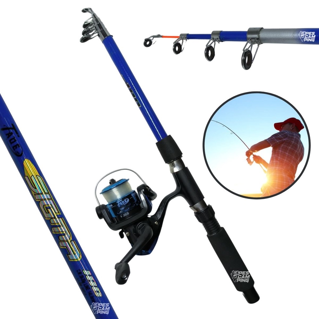 Kit De Pesca Vara 1 80 M E Molinete 200 Ultra Leve Linha Shopee