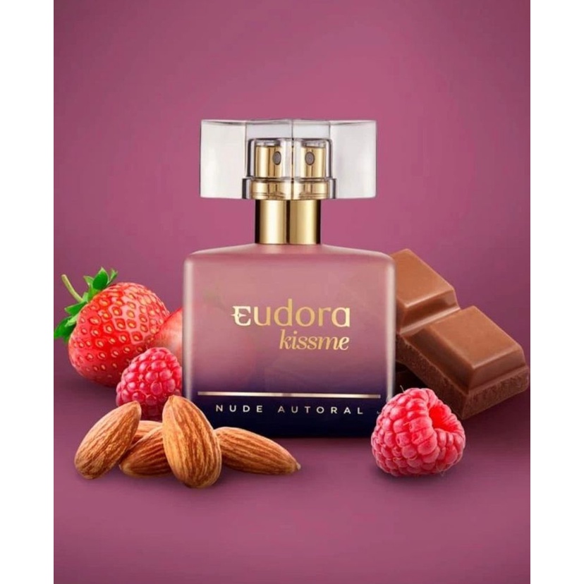 COLÔNIA FEMININA EUDORA KISS ME NUDE AUTORAL ml Shopee Brasil