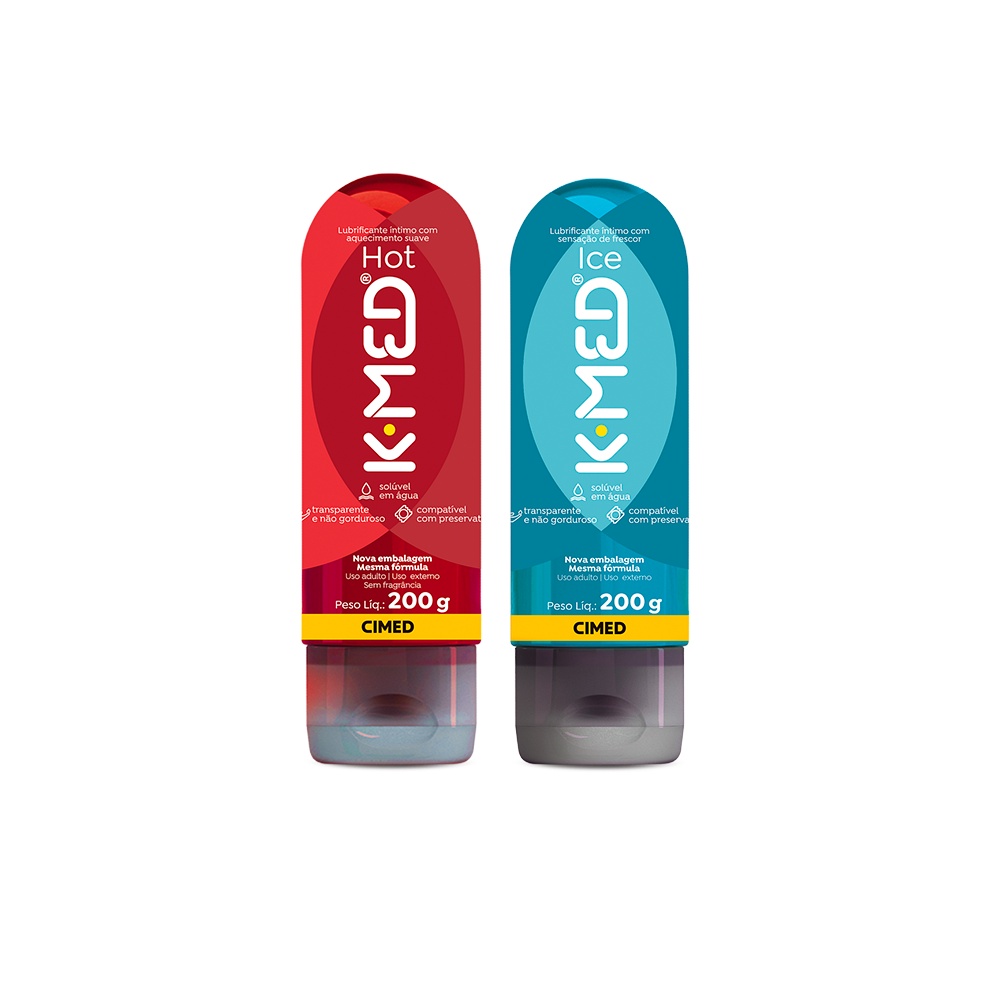 K Med Lubrificante Íntimo em Gel Hot g E K Med Ice g Shopee Brasil