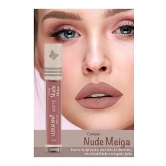 Batom Líquido Matte Nude Meiga Ludurana B00126 Shopee Brasil