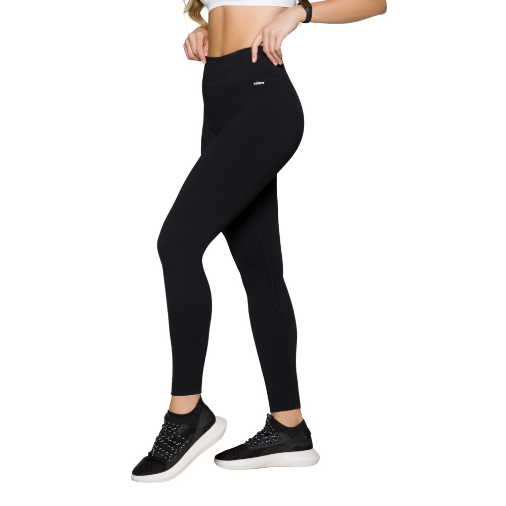 Calca Legging Feminina Fitness Selene De Academia Sem Costura Basica