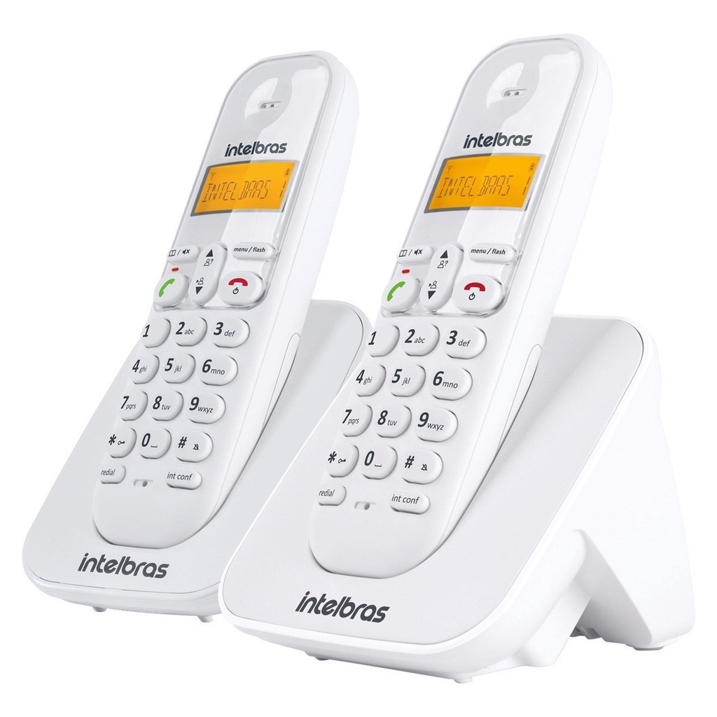 Telefone Sem Fio INTELBRAS TS 3112 1 Ramal Branco Bivolt Original E