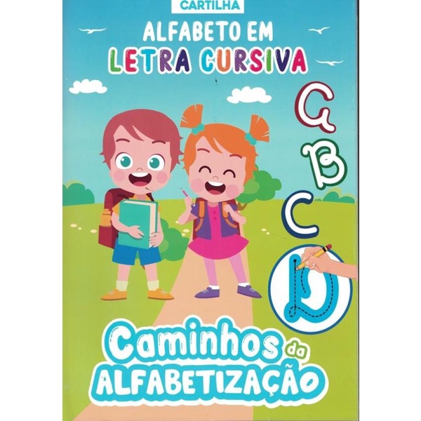 Cartilha Caminhos Da Alfabetizacao 01 Letra Cursiva Shopee Brasil