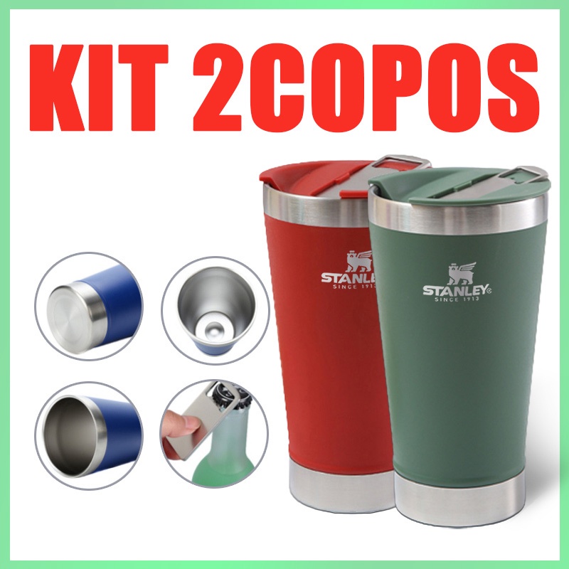 Kit Copos Stanley Termico Ml Tampa E Abridor Copo T Rmico Inox