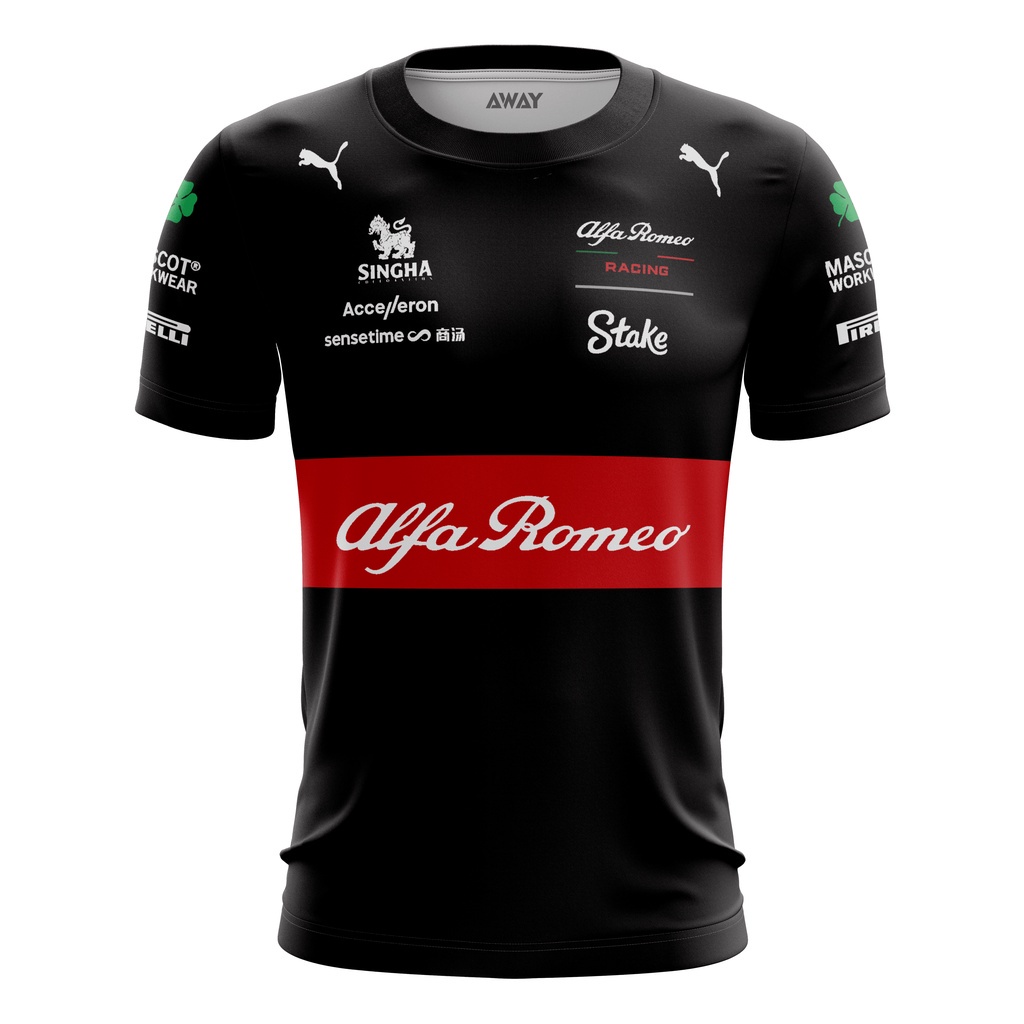 Camisa Camiseta Formula Equipe Alfa Romeo Corrida Adulto