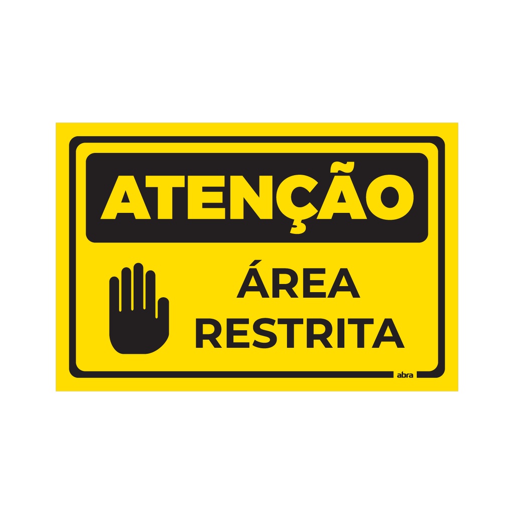 Placa De Sinaliza O Aten O Rea Restrita Pvc X Cm Shopee Brasil