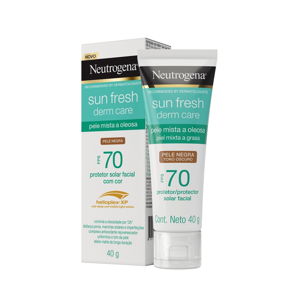 Protetor Solar Facial Para Pele Oleosa Neutrogena Sun Fresh Derm Care