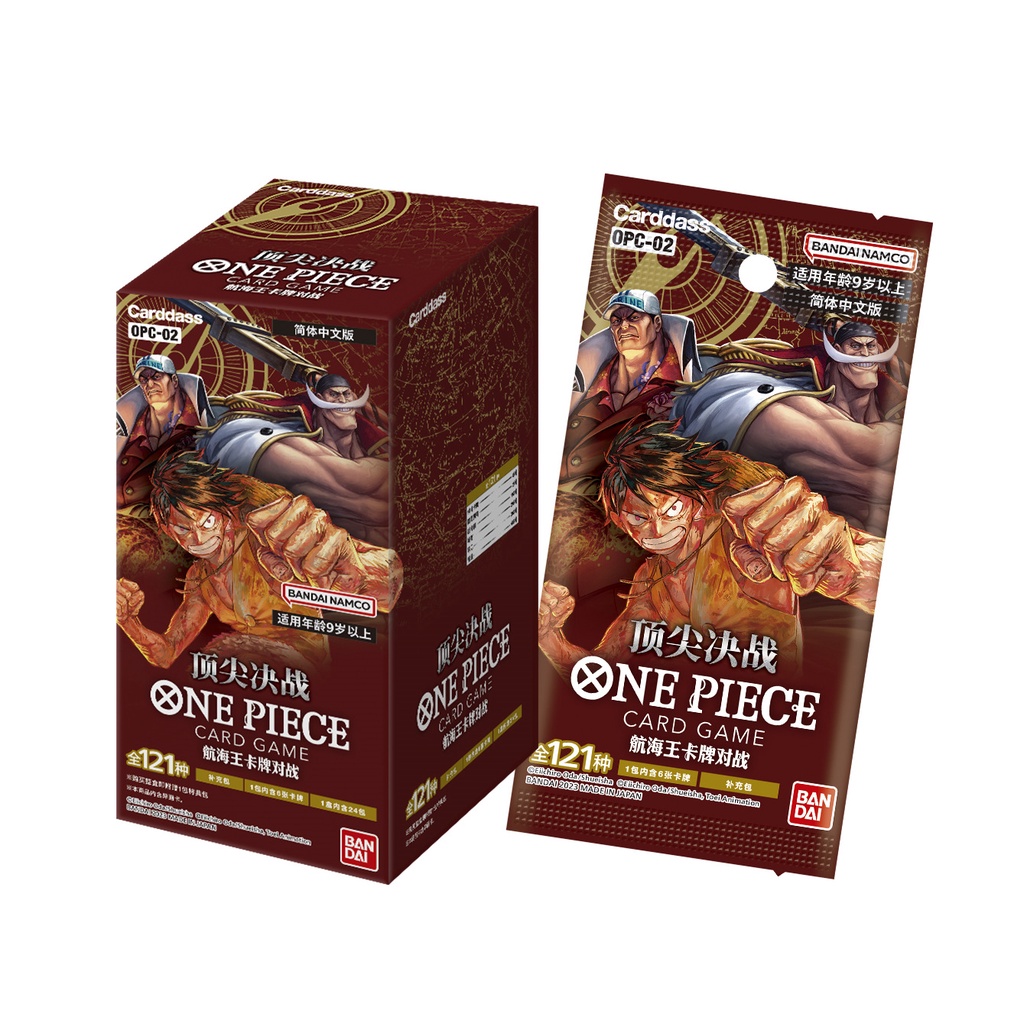 Pacote Booster De Jogo De Cartas One Piece Paramount War OP 02 Pack