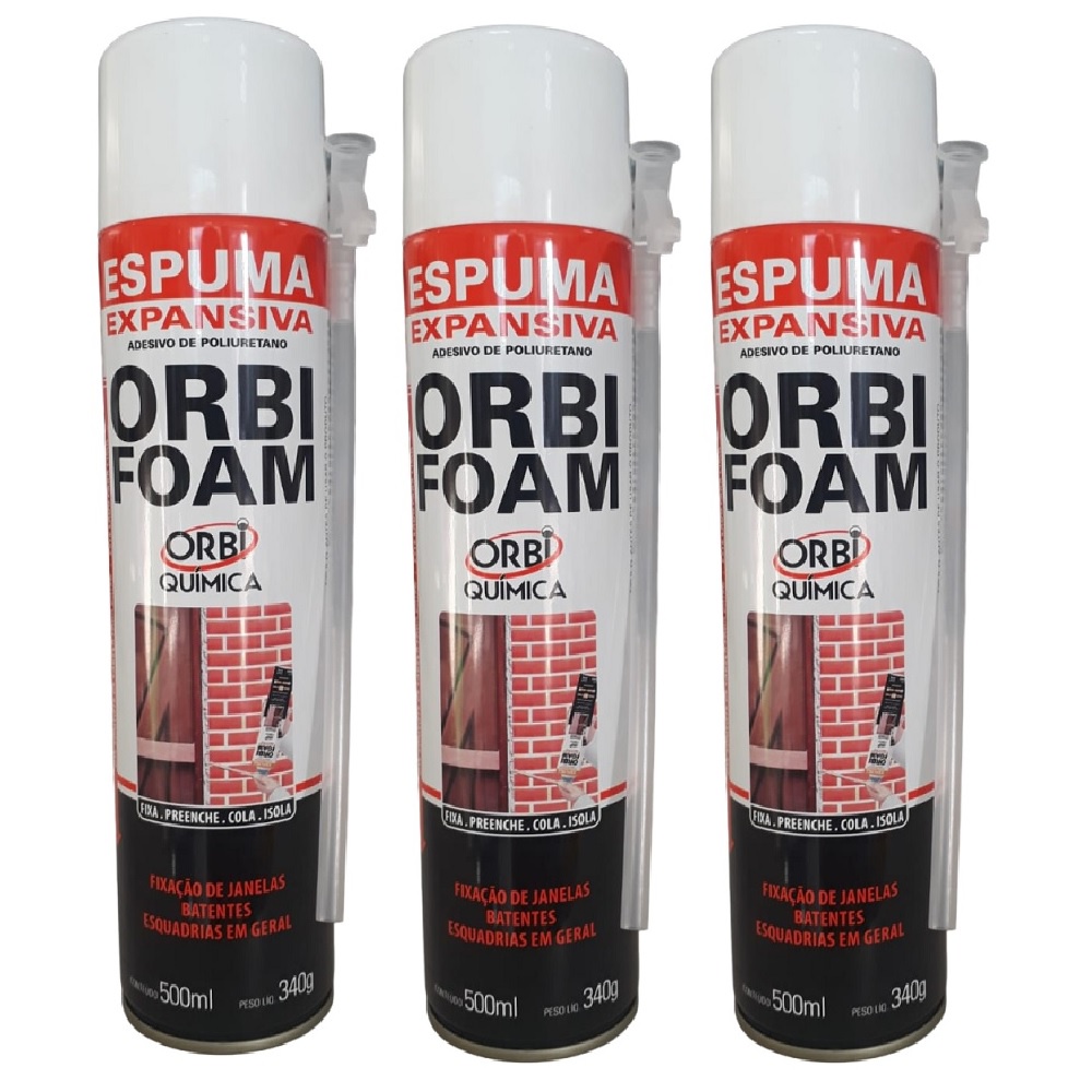 Espuma Expansiva De Poliuretano Orbifoam Kit Unidades Shopee