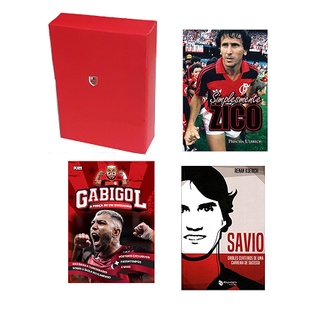 Box De Livros Do Flamengo Presente Ídolos Flamenguistas Nas Cores