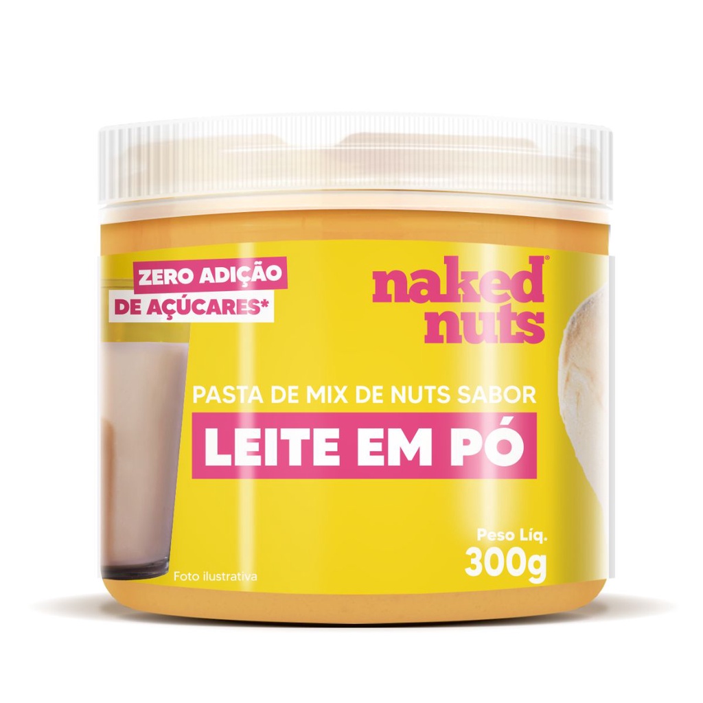 Pasta Mix Amendoim Castanha de Caju Leite em Pó Naked Nuts Shopee