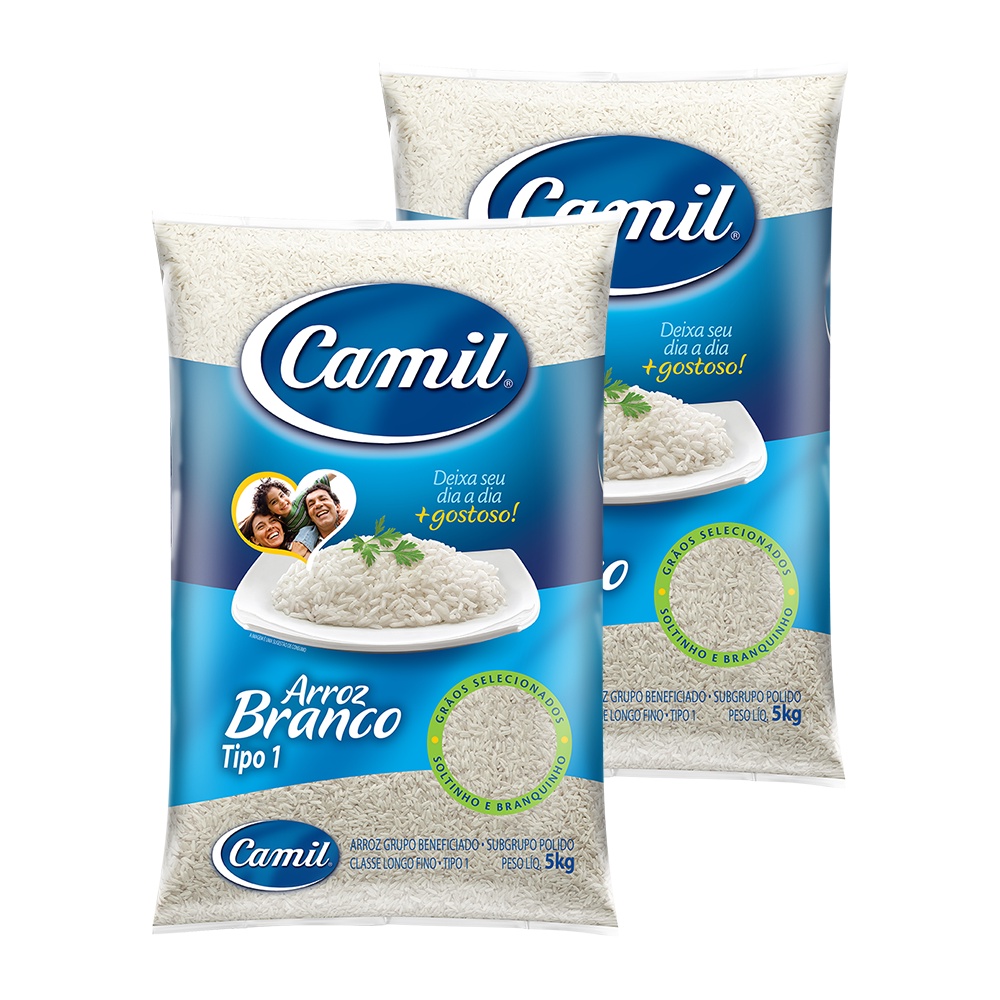 Kit Un Arroz Branco Camil T Kg Shopee Brasil