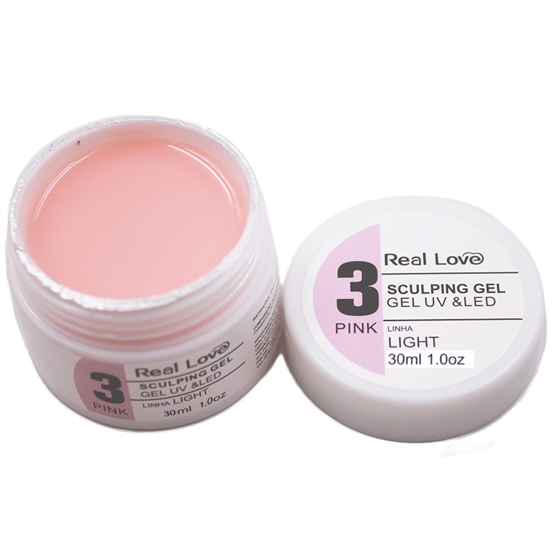 Gel De Unha Real Love 3 30ml Pink Rosa Grande Shopee Brasil