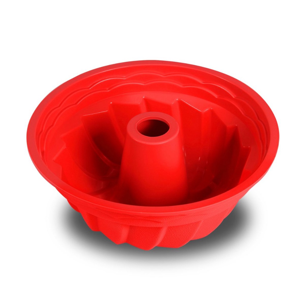 Forma Assadeira De Silicone Para Bolo Pudim Torta Mousse Forno Shopee