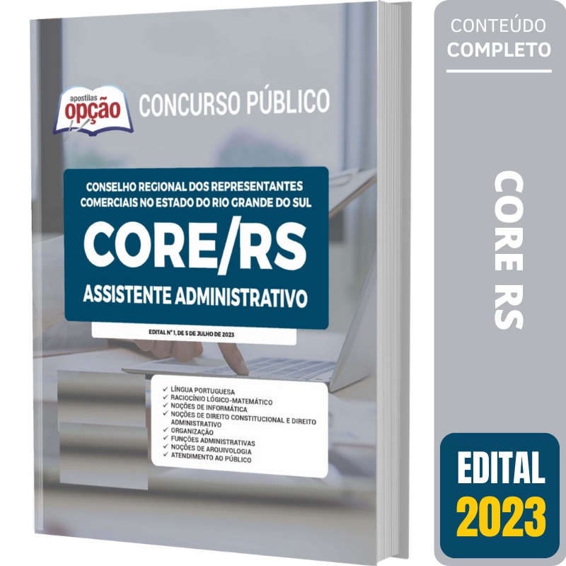 Apostila CORE RS 2023 Assistente Administrativo Shopee Brasil