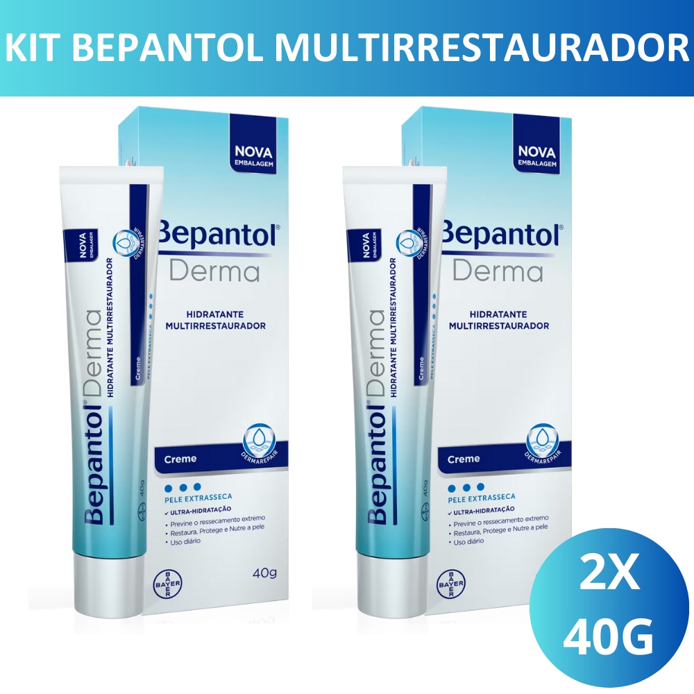 Kit X Bepantol Derma Creme Hidratante Multirrestaurador G